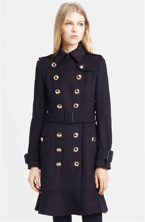 burberry london belted wool coat|burberry wool trench coat.